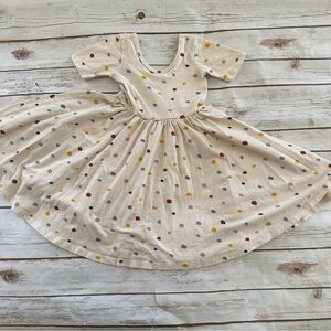 Alice + Ames dotted dress guc/play small stain 5y